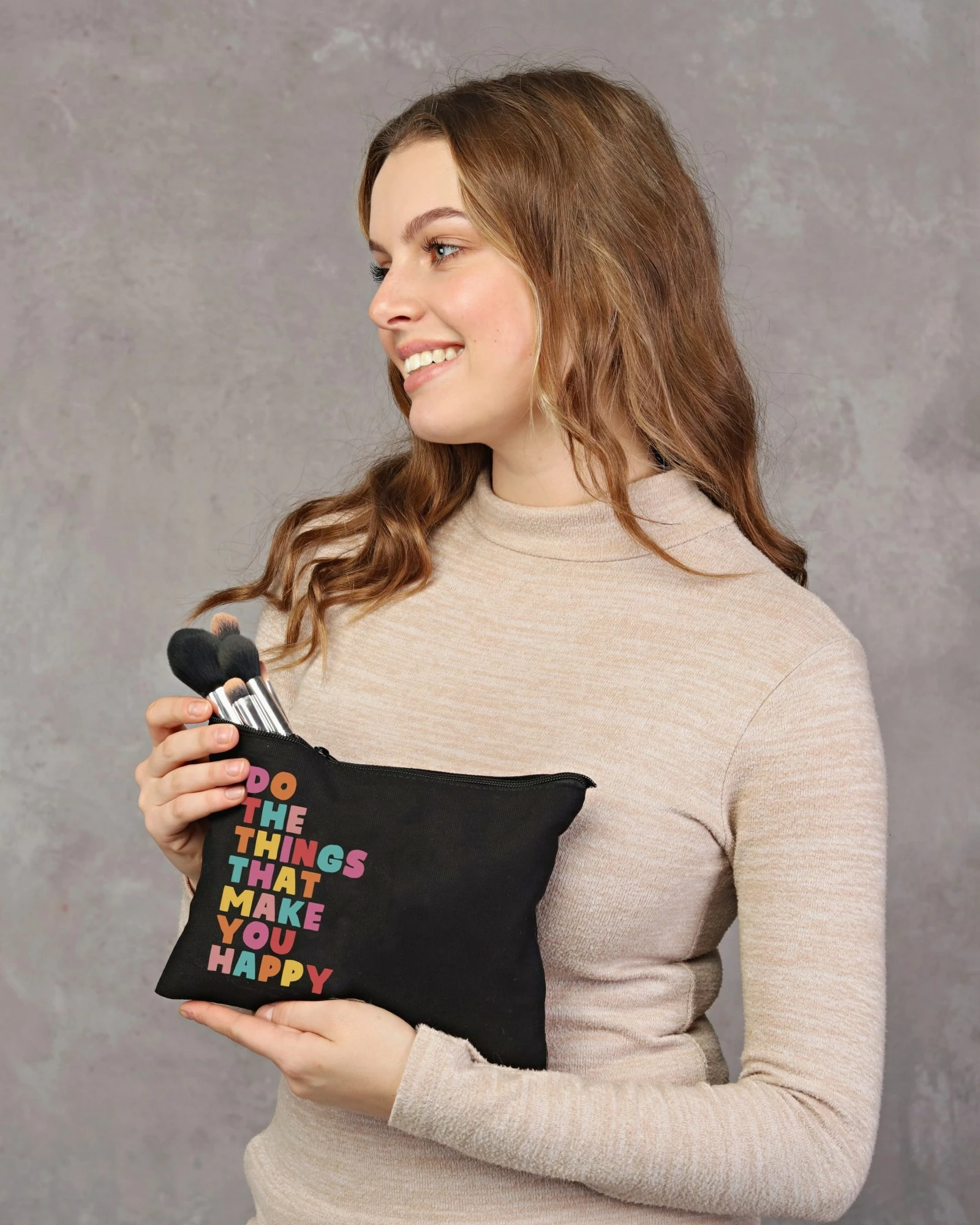 Çantë për make-up Zoozie Bags, e zezë, 25x18cm