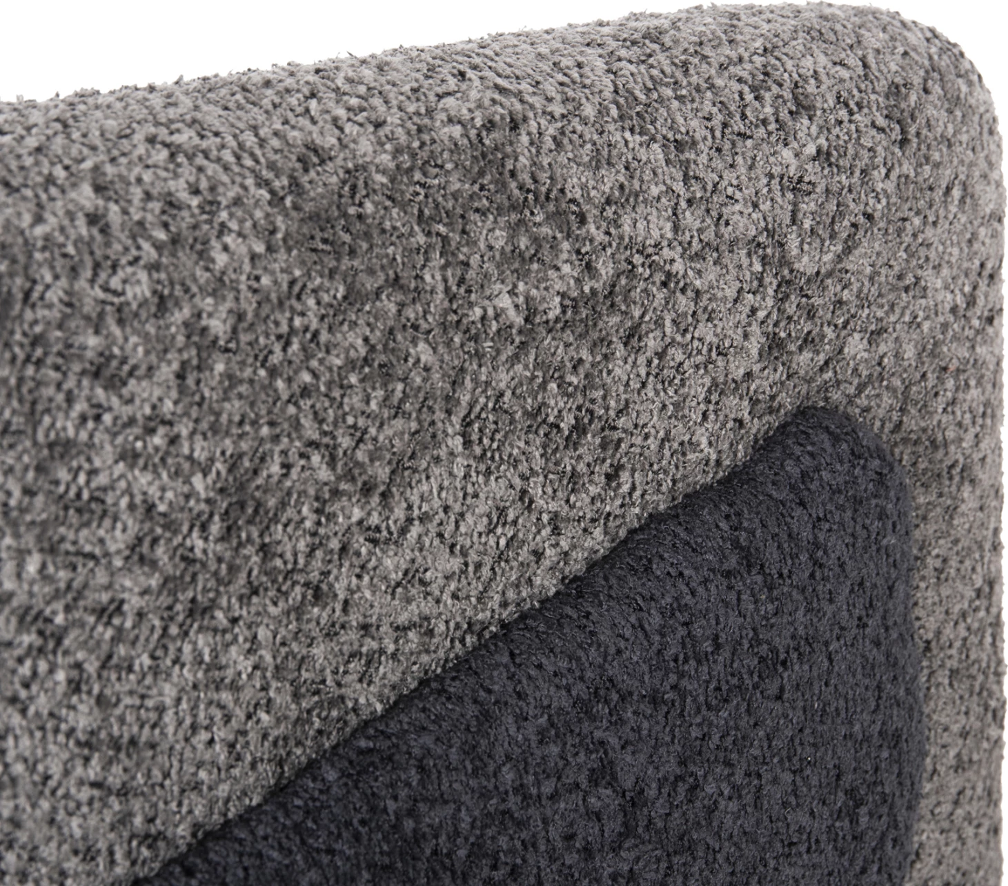 Karrige DOPER FH9590.01, pëlhurë boucle, gri-antracit blu, 68x72x76H cm