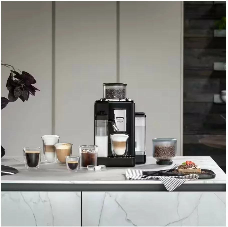 Aparat kafeje DeLonghi Rivelia EXAM 440.55.B automatik, zi, 250g