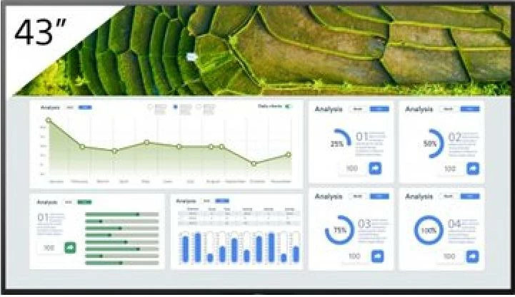 Ekran digital signage, Sony BRAVIA, FW-43BZ30L, 43" 4K HDR 440 nit, 24/7, AirPlay/Chromecast, i zi