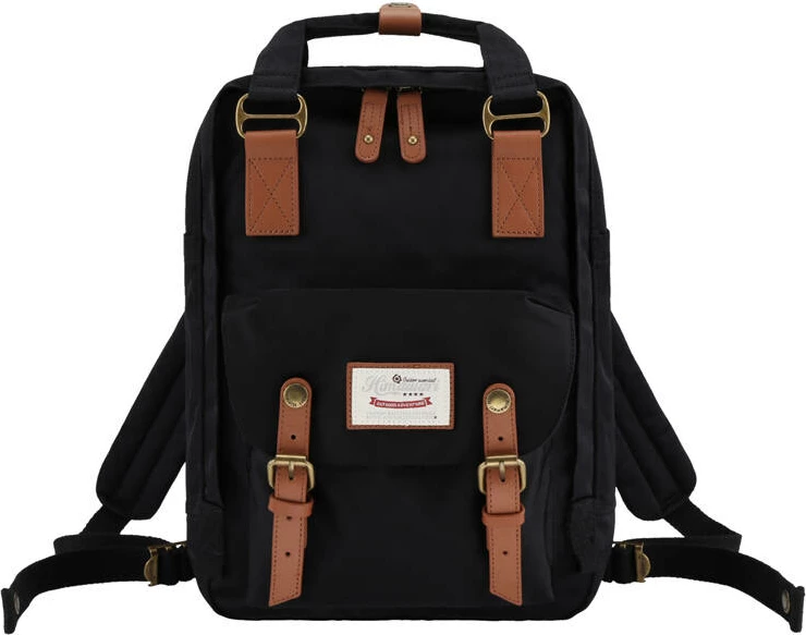 Çantë shpine Himawari 188L për laptop 14 inç, e zezë-kafe