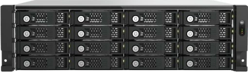 Kabinet ruajtjeje JBOD rack 3U 16-bay, QNAP TL-R1600PES-RP, PCIe Gen3 x8 SATA 6 Gb/s, 16 x 3.5"/2.5", 2x550W