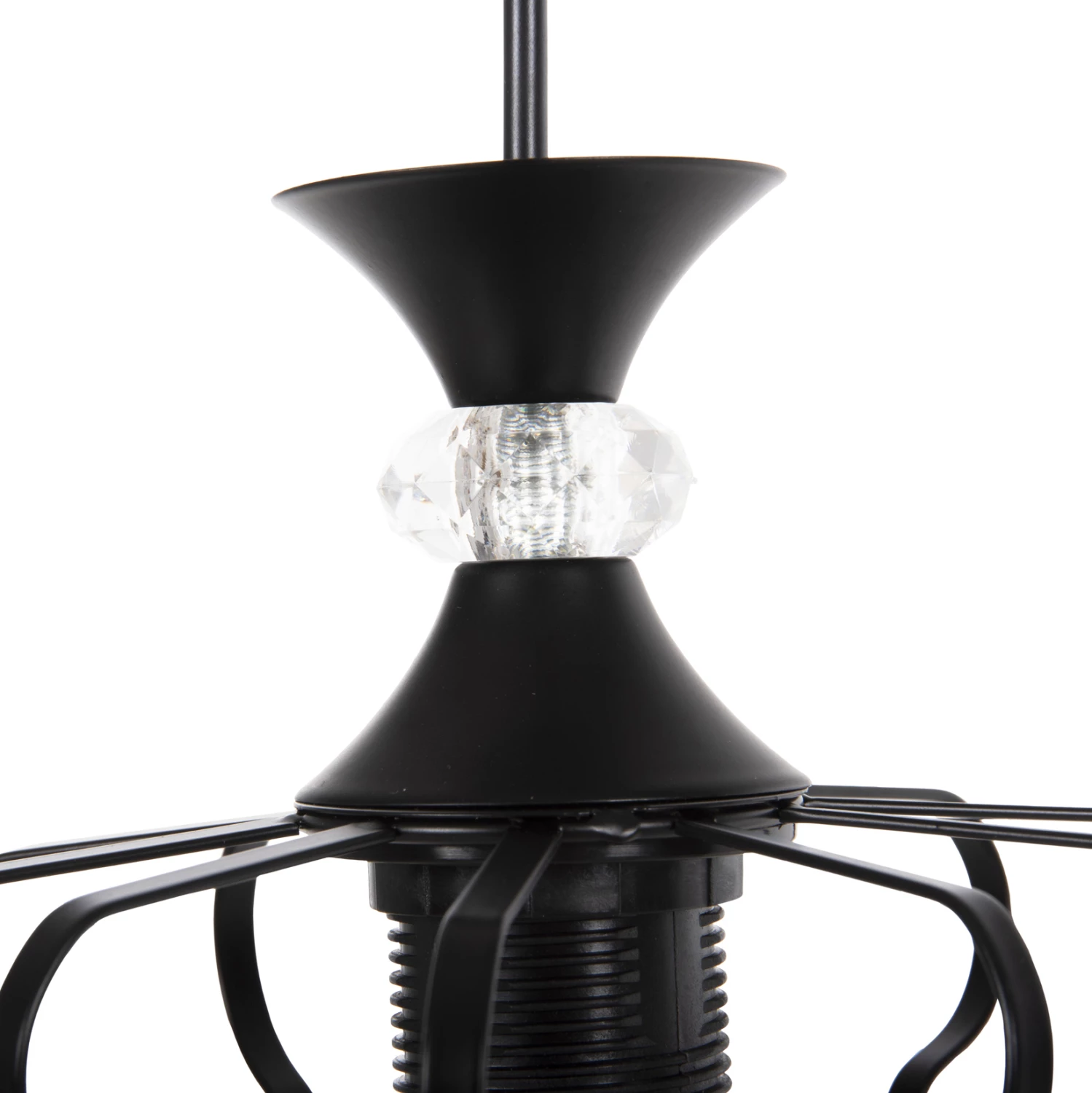 Llambë varëse tavani, 3 drita, metal i zi, FH4089, Φ34x128H cm