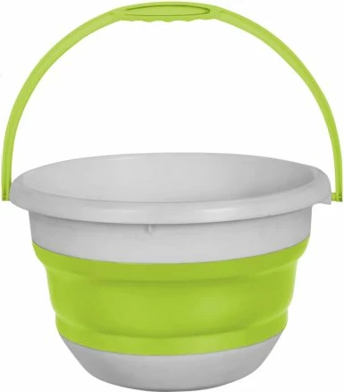 kovë palosëse BRUNNER Vinis Fold-Away 0203062N.C9N, TPE ushqimore, rezistente nxehtësi 125°C, rezistente ndaj ngricës, me dorezë, e gjelbër