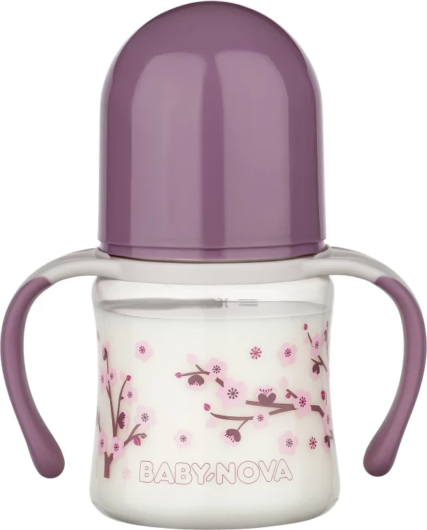 Shishe PP ergonomike me qafë të gjerë Baby Nova, 150 ml