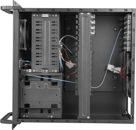 Kasë serveri Lanberg SC01-4504-10B, 19", 4U, ATX/Micro ATX/Mini ITX, 9 vende, e zezë