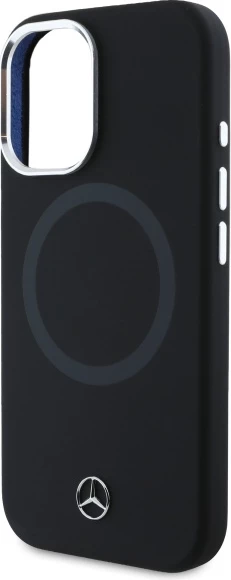 Mbështjellës Mercedes MEHMP16S23SUTTK për iPhone 16 6.1", silikon, MagSafe, zi