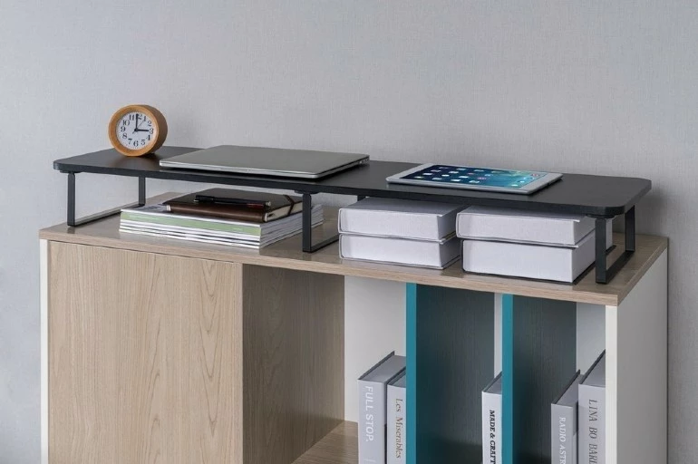 Mbajtëse tavoline për dy monitorë Gembird MS-TABLE2-01, e zezë