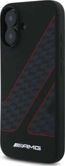 Mbështjellës Mercedes AMG MagSafe për iPhone 16, i zi