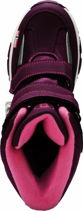 Çizme dimri për fëmijë Trollkids, të kuqe/vjollcë