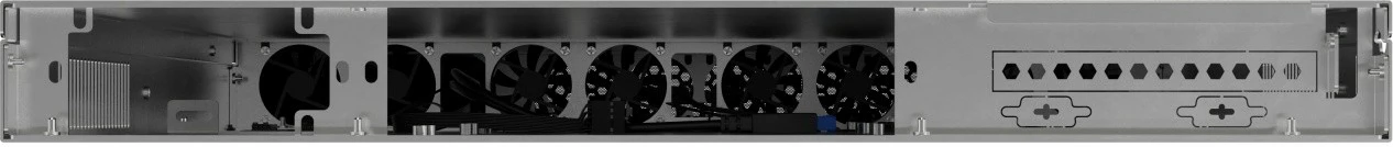 Kasë server RACK 19" 1U, Lanberg SC01-6501-12B, për E-ATX/ATX/mATX/ITX, 8x40 mm PWM, deri 6 disqe, PSU FLEX deri 330 mm, e zezë metal