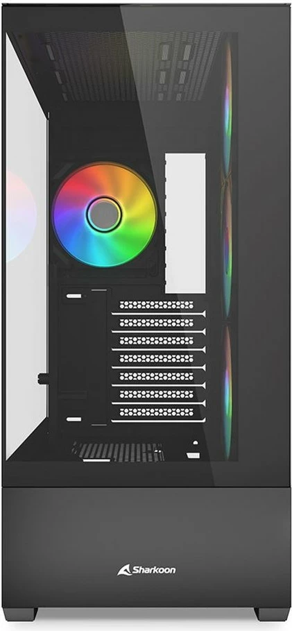 Kasë Sharkoon AK6 RGB ATX, 1x xham, e zezë