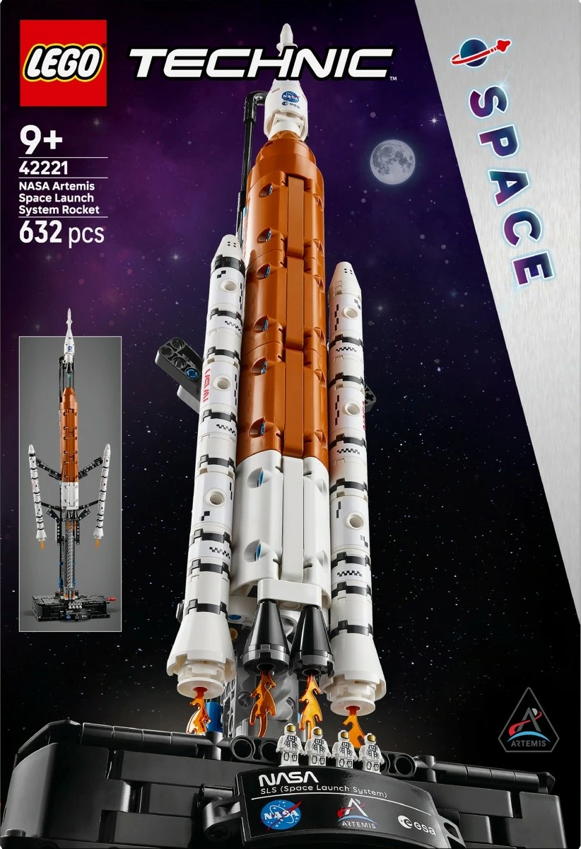 Set ndërtimi, LEGO Technic, 42221 SLS NASA Artemis, 632 pjesë, i madh