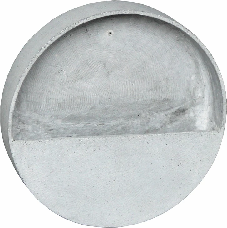 Mbajtëse për bimë aromatike për mur, gur i sinterizuar, gri, 25x25x8cm