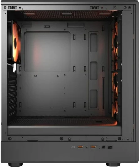 Kasë Cougar Airface Pure PRO midi, ARGB, e zezë