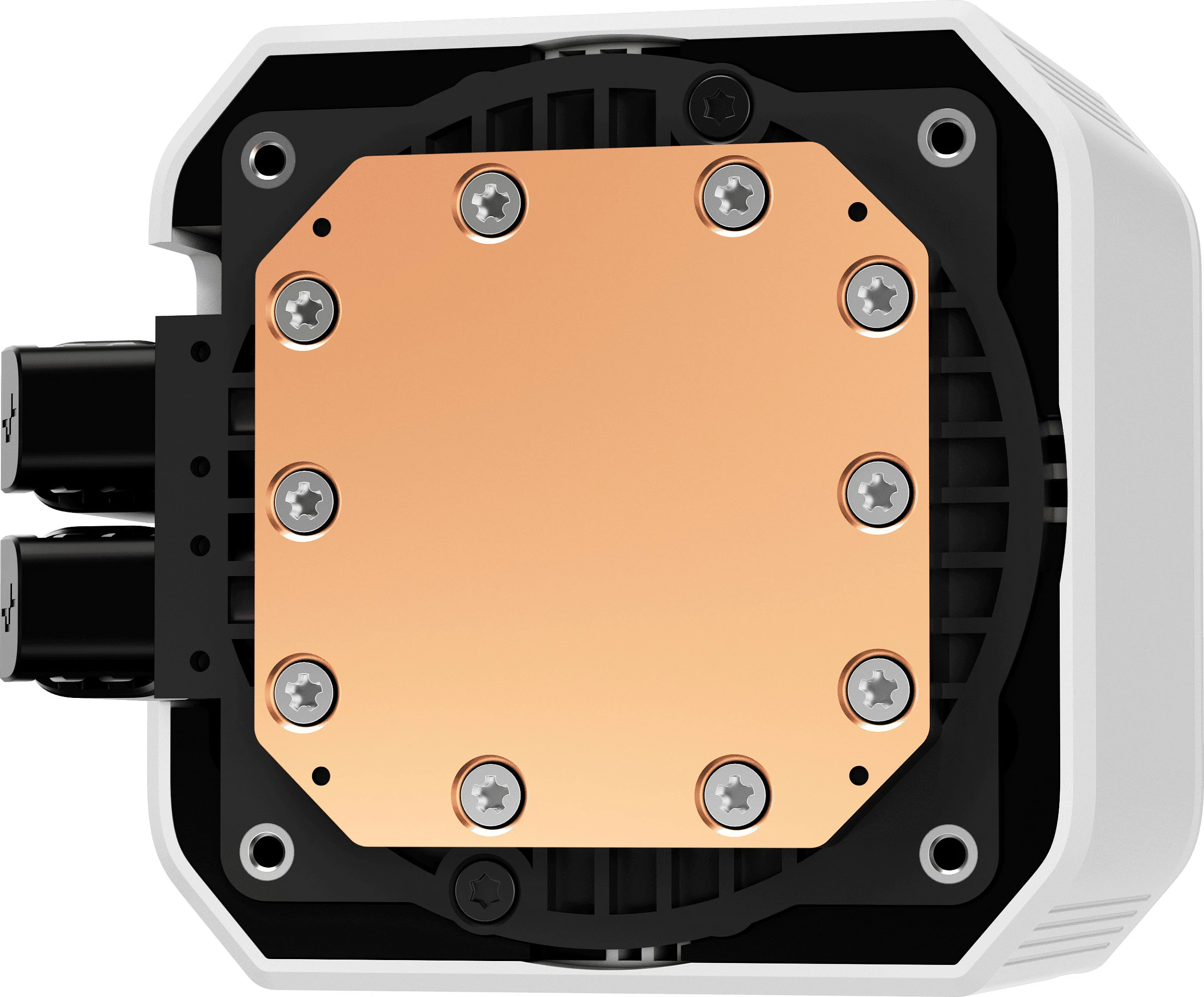 Ftohës uji Deepcool Mystique 360 WH ARGB, 3x12cm, ekran LCD, i bardhë