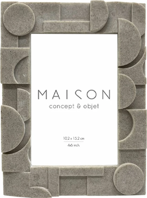 Kornizë fotoje Rock, polirezine, xham, bezhë, 16x2x21cm