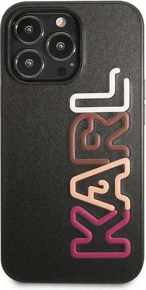 Mbështjellës Karl Lagerfeld KLHCP13LPCOBK për iPhone 13/13 Pro, Hardcase, Multipink, i zi