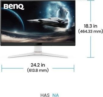 Monitor gaming BenQ EX271, 27 inç, IPS, 180Hz, Full HD, i bardhë/zi