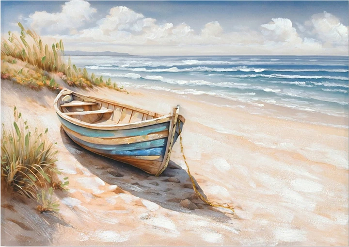 Pikturë kanavace Boato, shumëngjyrëshe, 100x3x70cm