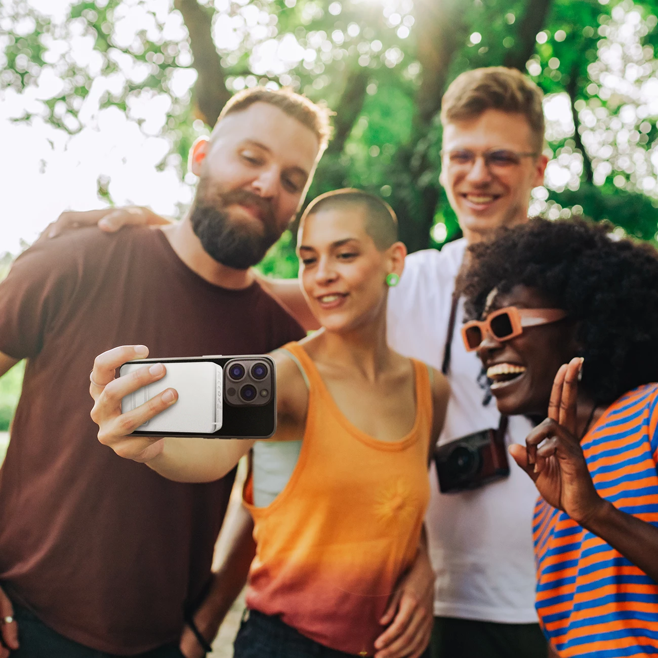 Powerbank Wozinsky WLWP-10KA0Y3WS, 10000 mAh, Qi2, MagSafe, me mbajtëse, Bardhë