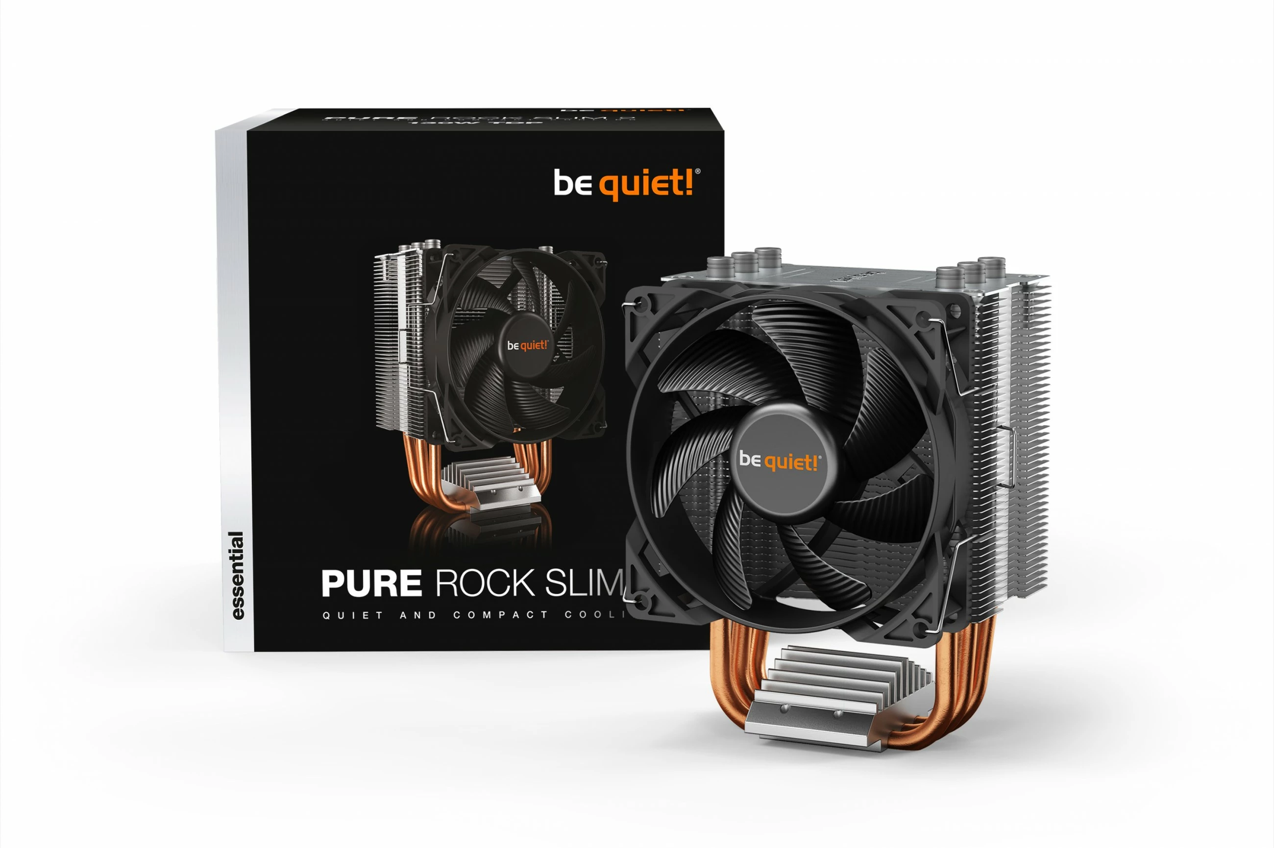 Kuler CPU be quiet! PURE ROCK SLIM 2, 9.2 cm, 2000 RPM, Silver