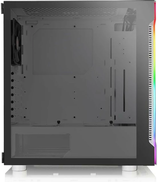 Kasë Thermaltake H200 TG Snow RGB, Midi Tower, ATX, Micro ATX, Mini ITX, e bardhë