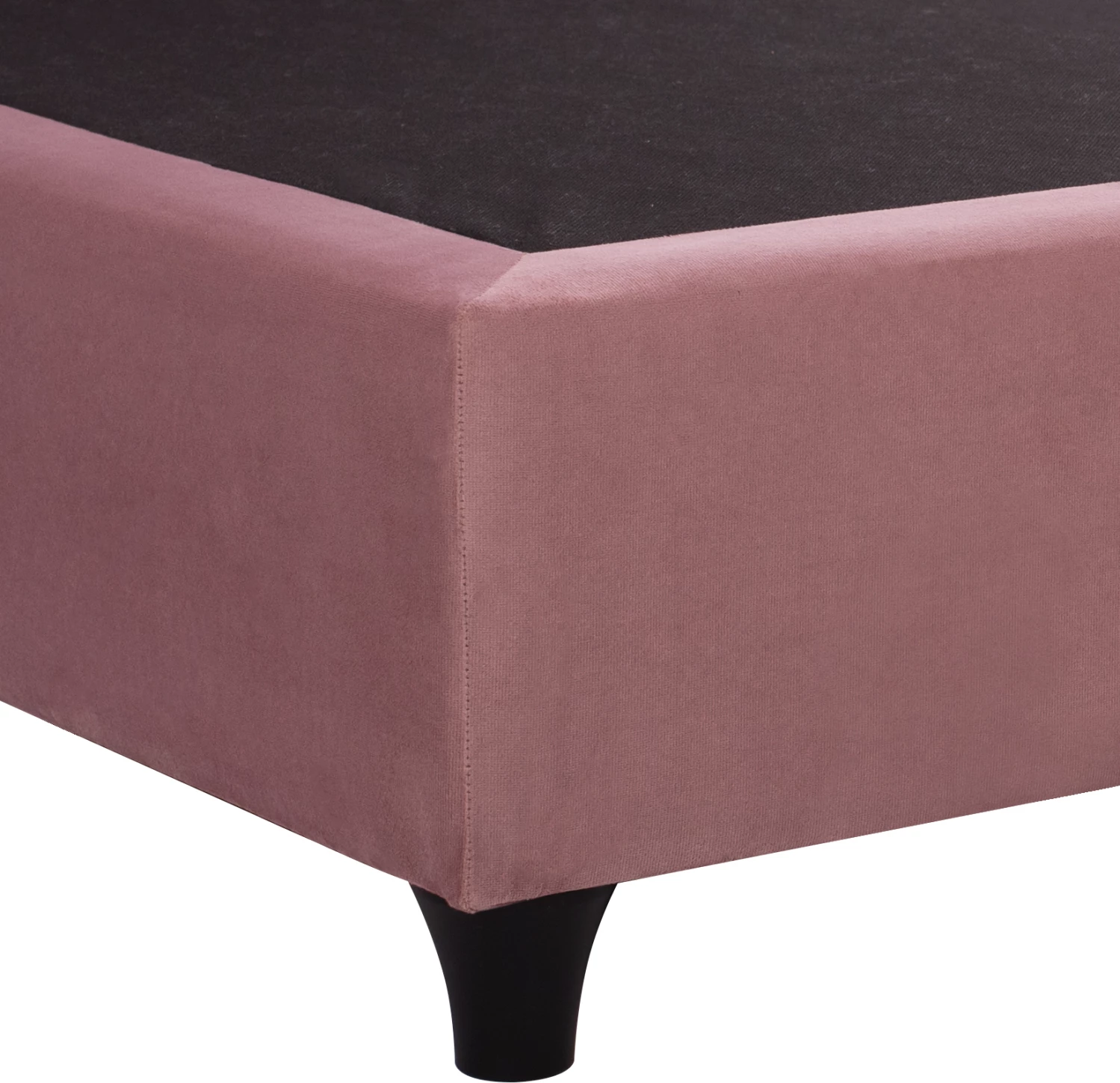 Krevat MALENA, kadife rozë e zbehtë, 90x200, FH651.12