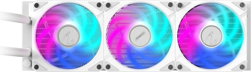 Ftohës uji Gigabyte AORUS WATERFORCE II 360 ICE, 3x120mm ARGB, i bardhë