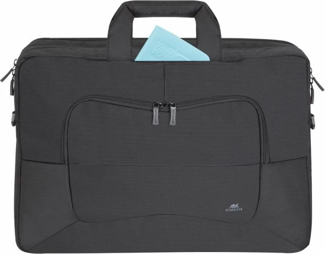 çantë laptopi RivaCase 8455, deri 17.3\", e papërshkueshme nga uji, e polsteruar, e zezë