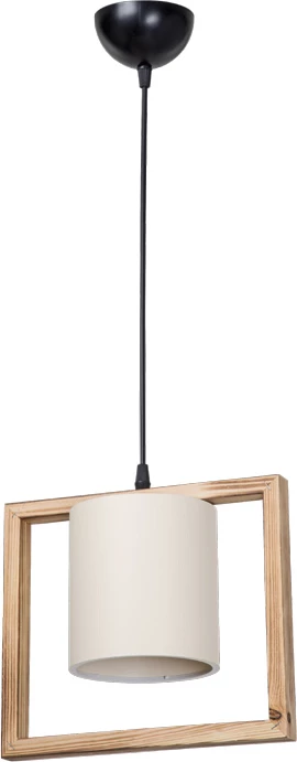 Llambë tavani një-dritëshe Sereda, ngjyrë kafe-krem, 28x14x27cm