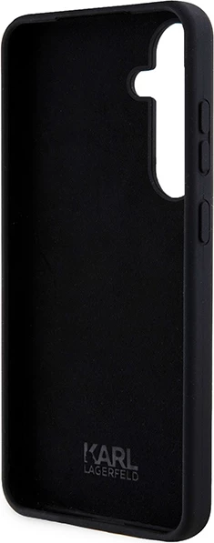 Mbështjellës Karl Lagerfeld Silicone Ikonik për Samsung Galaxy S24, i zi