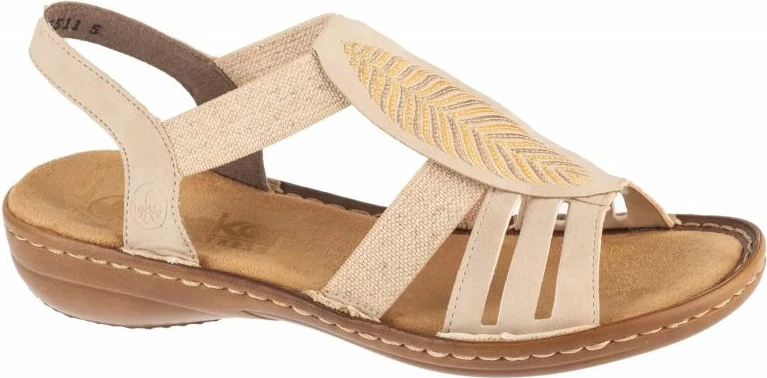 Sandale femra Rieker, bezhë