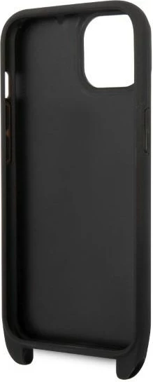 Mbështjellës Karl Lagerfeld KLHCP14MSTKMK për iPhone 14 Plus 6.7", Monogram Ikonik Patch, i zi