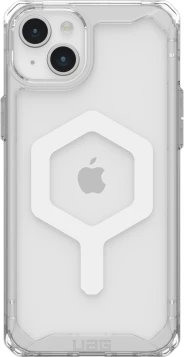 Mbështjellës UAG Plyo MagSafe për iPhone 15 Plus, transparent dhe bardhë