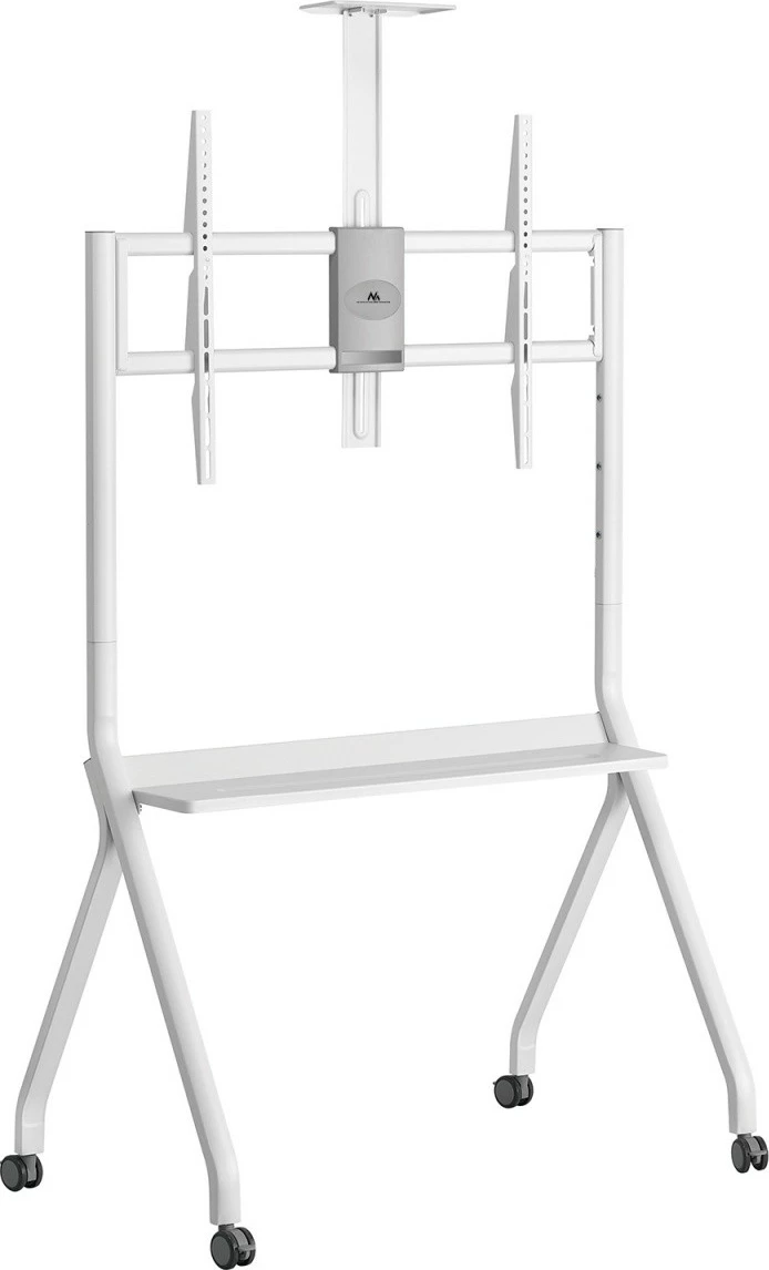 stendë TV me rrota, Maclean MC-114 W, 55–100", 120 kg, VESA deri 900×600, e bardhë