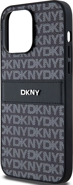 Mbështjellës DKNY Mono Stripe & Metal Logo për iPhone 14 Pro Max, i zi
