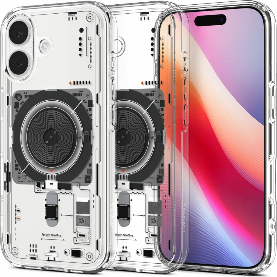 Mbështjellës Spigen Ultra Hybrid MagSafe për iPhone 17 Neo One, Transparent