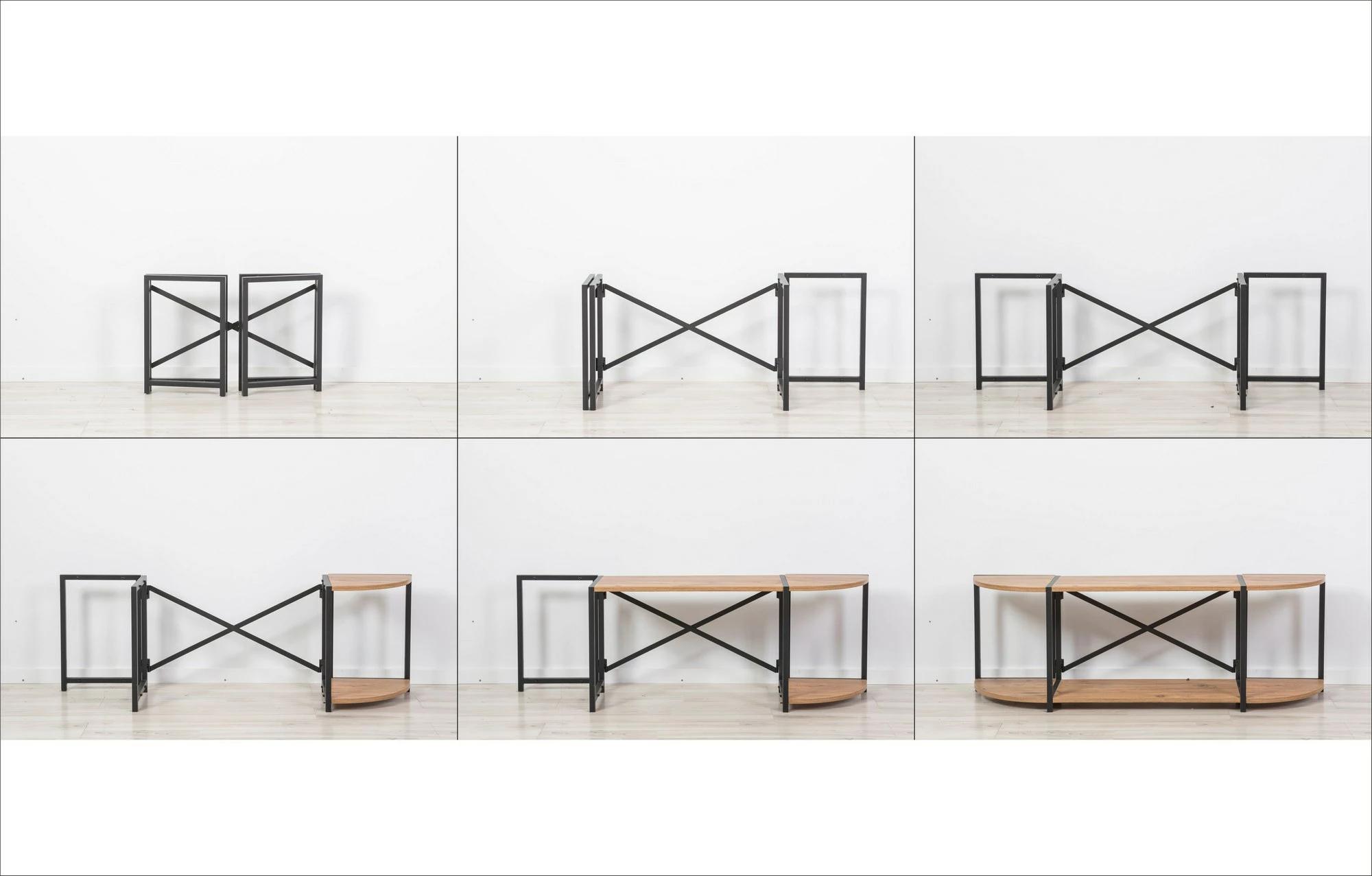 Komodë TV Skye Decor, Sky Rafix, ngjyrë Atlantic Pine dhe e zezë