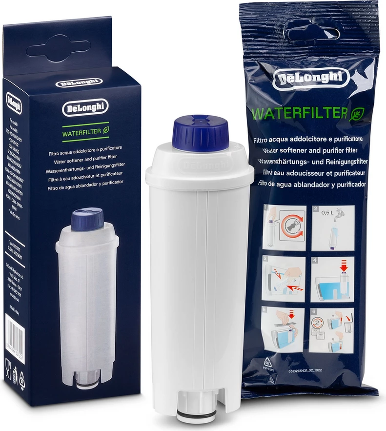 Filtër uji për aparat kafeje, De'Longhi, DLS C002 / 5513292811, e bardhë