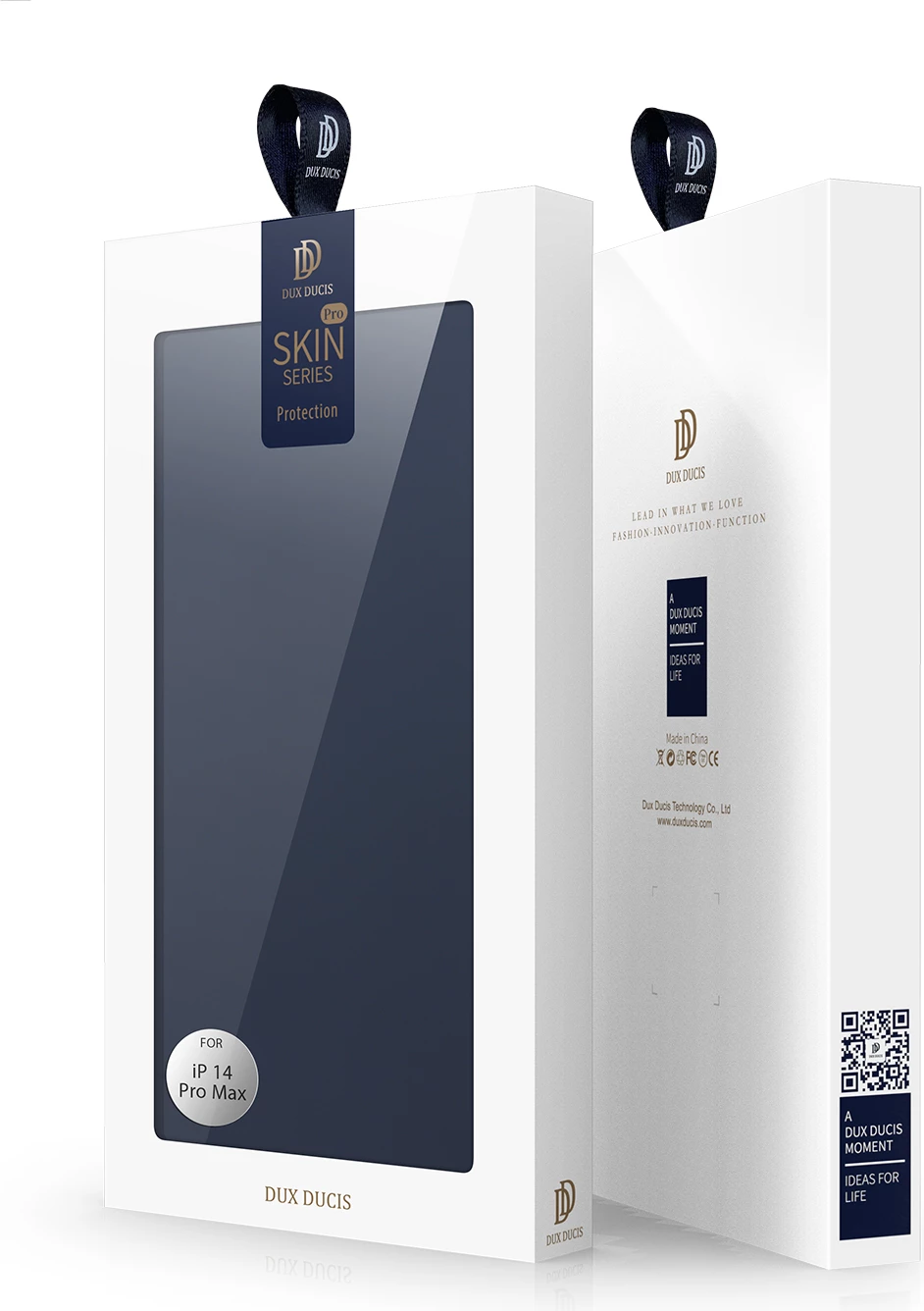 Mbështjellës Dux Ducis Skin Pro për iPhone 14 Pro Max, me xhep kartelash, me stand, Blu