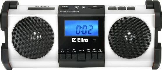 Radio Eltra MAJA, 2.0, USB, SD, FM, Bardhë