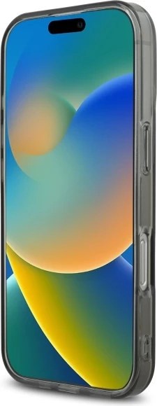 Mbështjellës Karl Lagerfeld KLHCP16XHKHDCELK për iPhone 16 Pro Max 6.9", i zi, hardcase me rhinestones