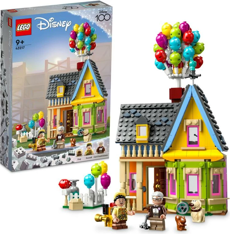 Set ndërtimi LEGO Disney 43217 Shtëpia e Carl-it nga "Up", shumëngjyrësh