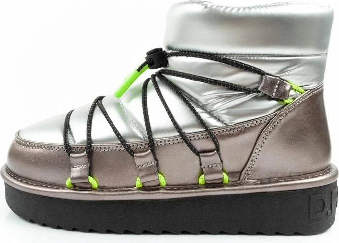 Çizme dimri për femra D.Franklin, argjendi