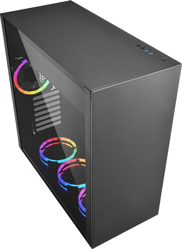 Kasë Sharkoon Pure Steel ARGB ATX/E-ATX 1xXham i zi
