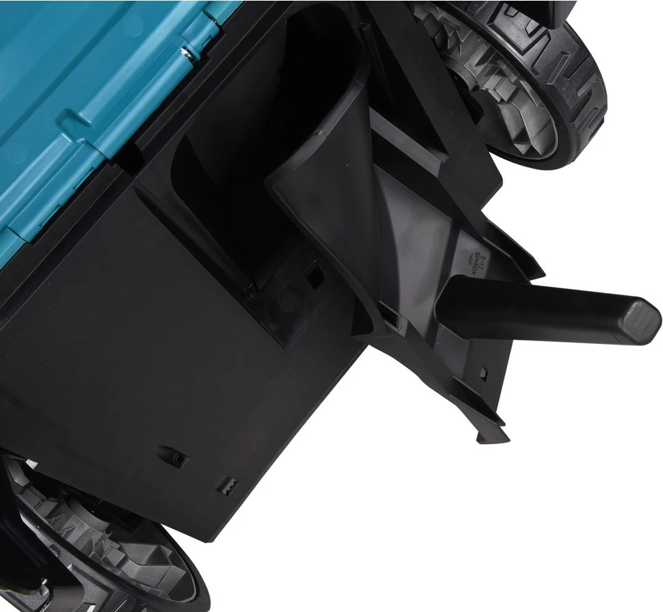 Kositës bari Makita DLM480Z, me bateri 18V 6Ah, 48cm, ngjyrë e zezë/turkuaz