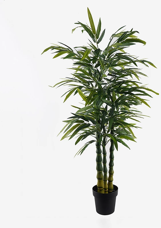 Bimë dekorative bambu në vazo, ngjyrë e gjelbër, Arti Bamboo Inart, 70x150cm