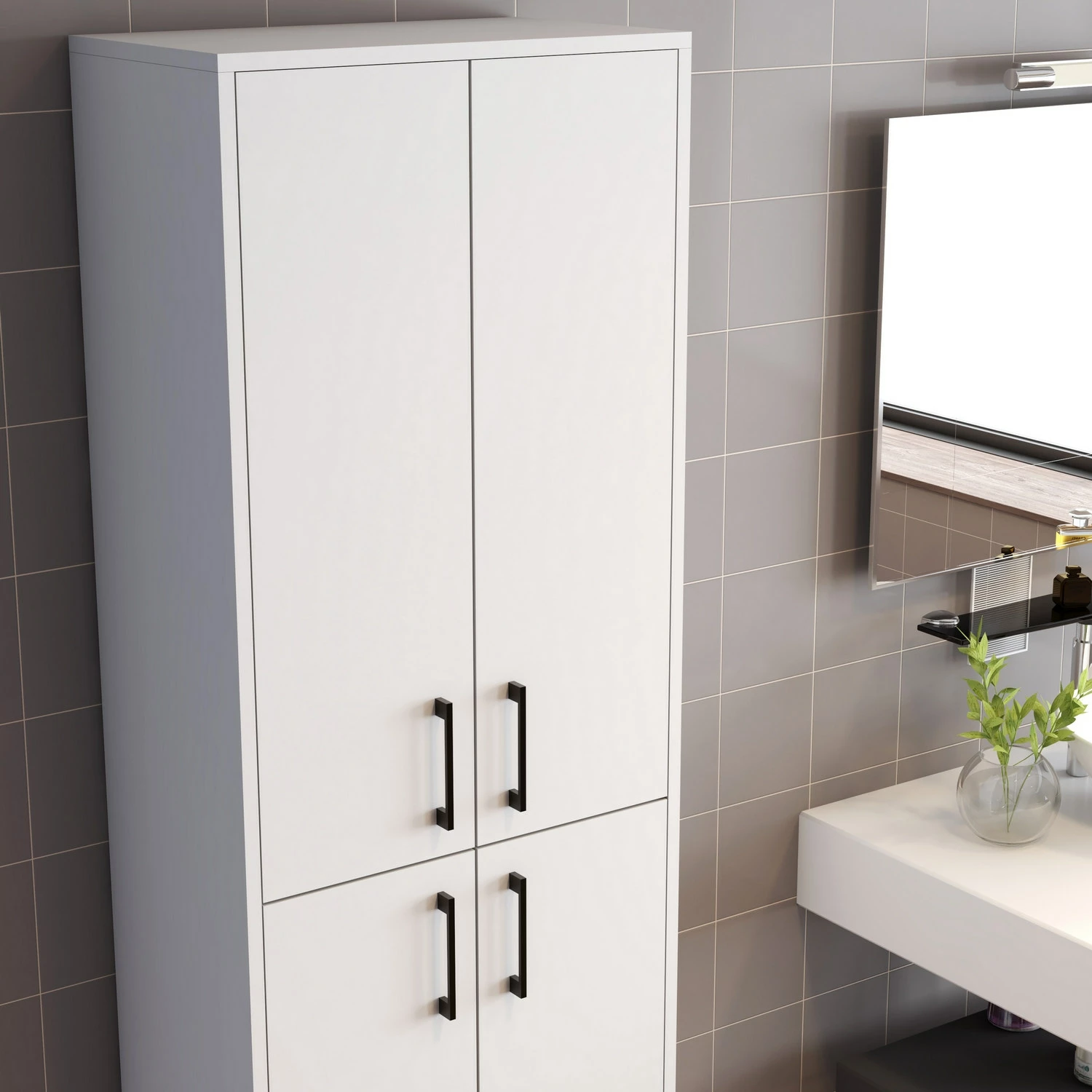 Dollap shumëpërdorimësh Berlin A, i bardhë