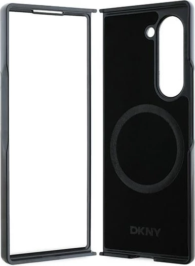 Mbështjellës DKNY Repeat Pattern Bottom Stripe për Samsung Galaxy Z Fold 6, Kafe